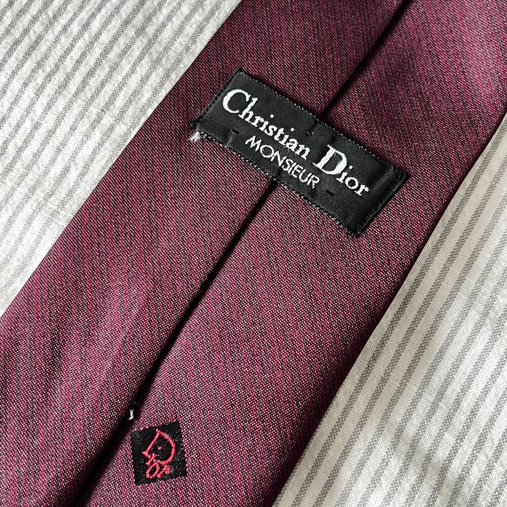 Christian Dior Vintage Red Neck Tie